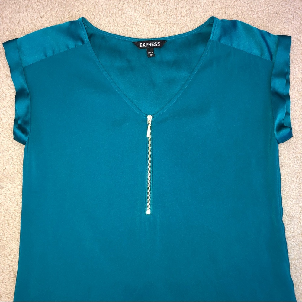 Express teal/blue Blouse - Picture 3 of 9